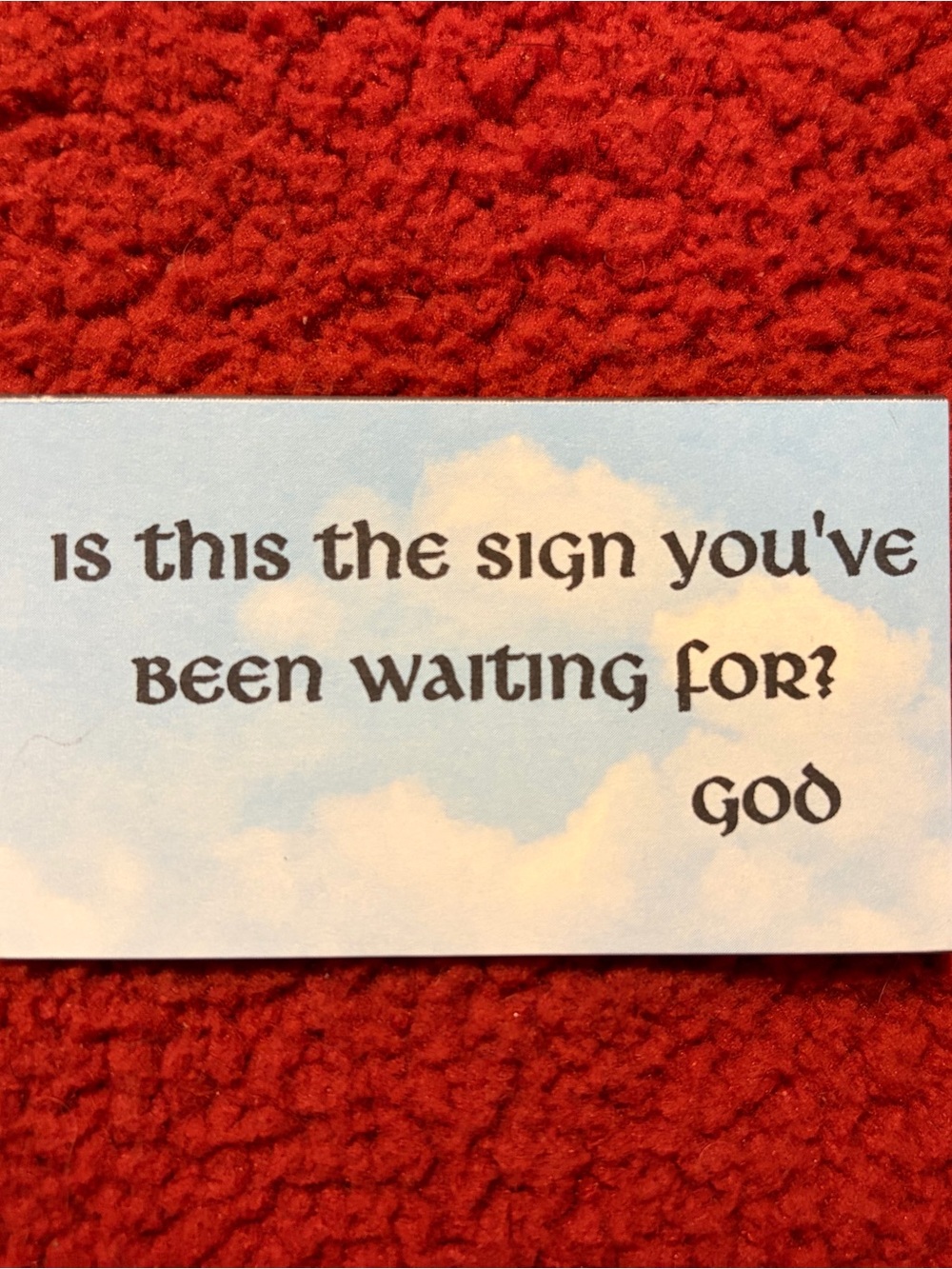 Messages from God magnet